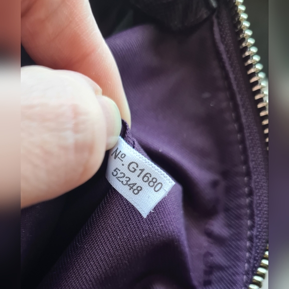 COACH KITT CROSSGRAIN LEATHER CROSSBODY SWING BAG PURPLE OXBLOOD SILVER HARDWARE - Picture 6 of 16